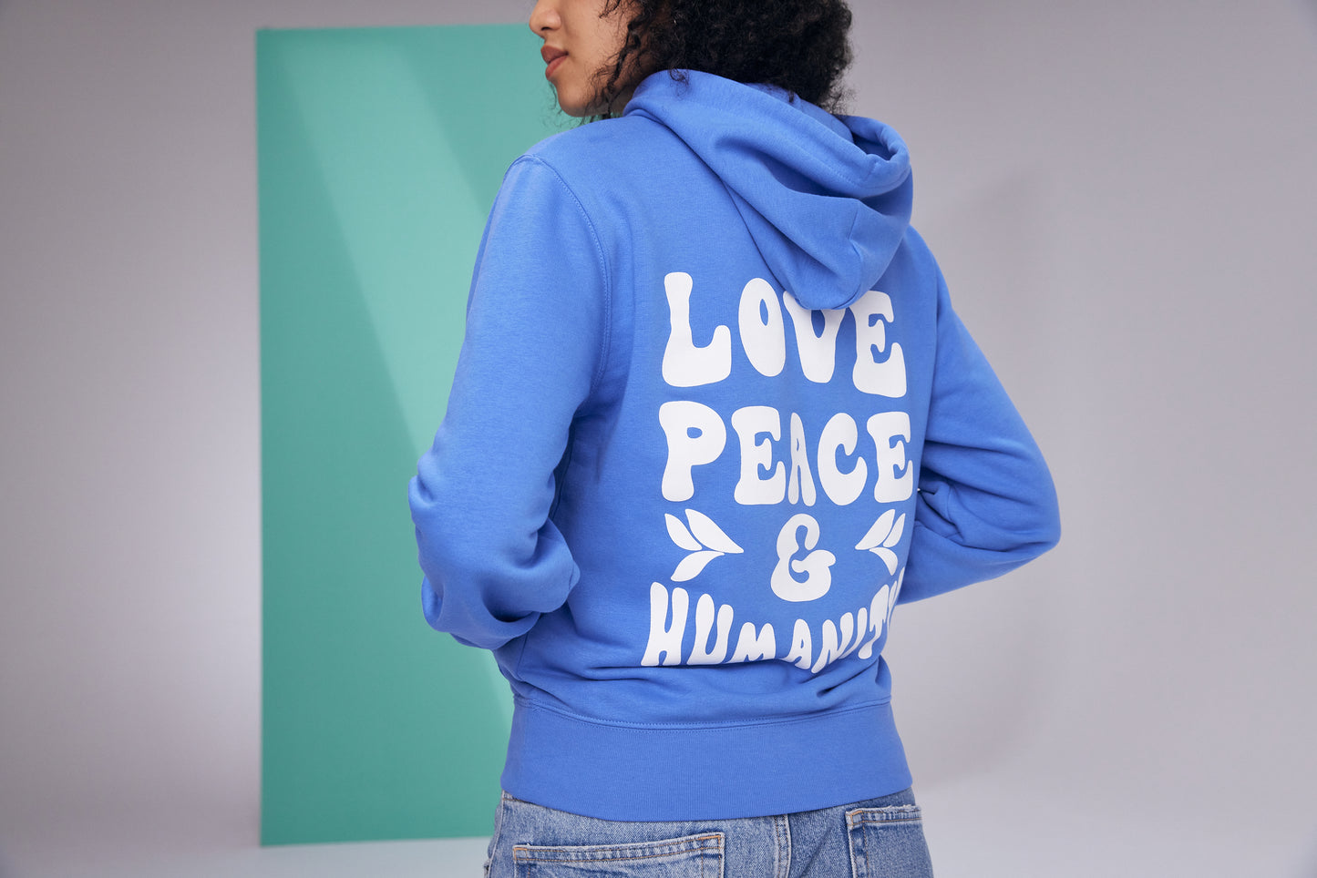 Hoodie Unisex „LOVE, PEACE & HUMANITY” - designed by ONE DAY e.V.