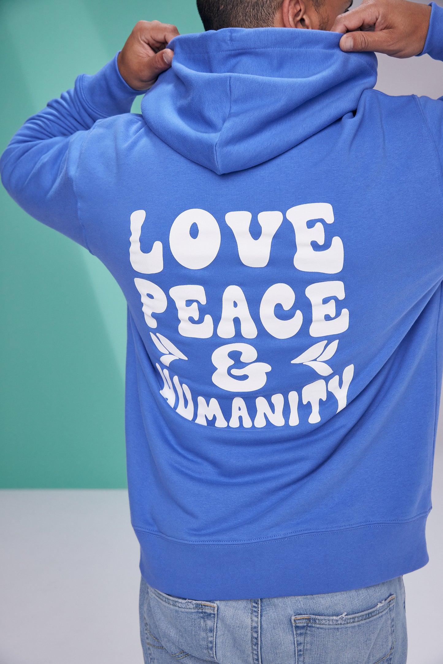 Hoodie Unisex „LOVE, PEACE & HUMANITY” - designed by ONE DAY e.V.