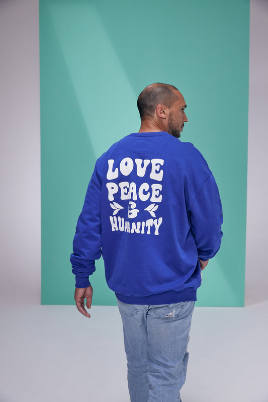 Sweater Unisex „LOVE, PEACE & HUMANITY”