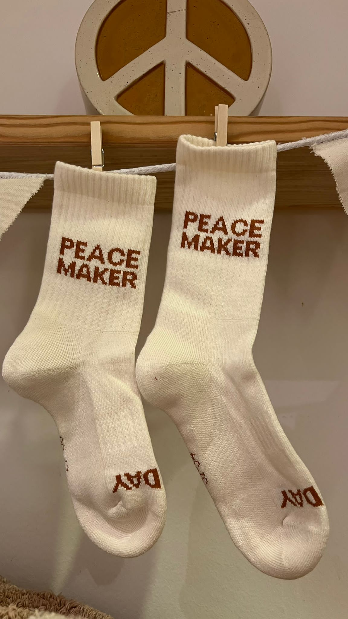 Kids Socken „PEACE MAKER” - designed by ONE DAY e.V.